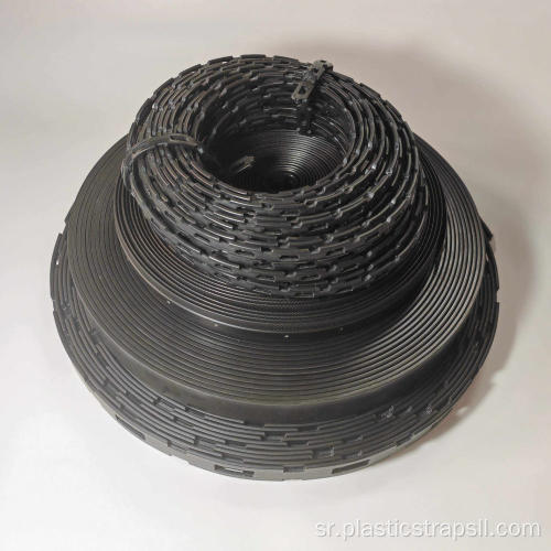 Прилагођени црни ПВЦ ланац са рупама